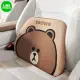 【LINE FRIENDS】熊大兔兔蜂窩凝膠汽車腰靠(汽車靠墊 車用腰靠)