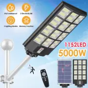 5000W Solar Street LED Light Remote Outdoor Waterproof Flood Garden Street Lamp