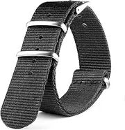 [Neckarian] NATO Strap 18 mm 20 mm 22 mm 24 mm Army G10 Watch Strap French Parachute Nylon Military Watch Band for Men Women