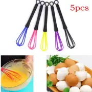 5 Pcs Egg Beating Whisk Paste Small Salon Plastic for Hair Travel