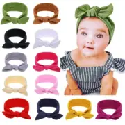 Baby Bunny Ear Headband Vintage Retro Hair Bow Knot Ribbon Childrens Kids Girls