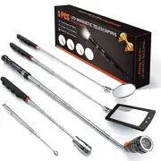 Telescoping Magnetic Pickup Tool Set with 1 & 15 lb Black Magnetic Tool Set