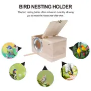 Budgie Nest Wooden Cage Box Breeding Boxes Aviary Bird House Nesting Wood Stick