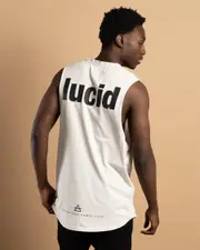 [Lucid] Lucid Men's Guise Muscle Tank Top in Stone Grey Size XL XL Stone Grey