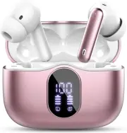 Wireless Earbuds Bluetooth 5.3 Headphones with Noise Cancelling, IP7 Waterproof