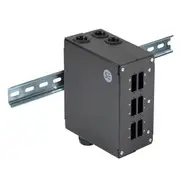 SERVEREDGE Din Rail Mount Enclosure - 6 Port SC Duplex/LC Quad