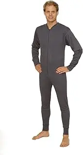 [Octave] Mens Thermal Underwear All in One Union Suit/Thermal Body Suit (Medium, Denim)
