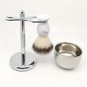 BXFGJCHH, Razor Holder Practical Men's Razor Brush Stands，Synthetic Shaving Brush Include Shaving Bowl Holder，Perfect Shave Cream Razor Brush Set,Shaving Razor Holders