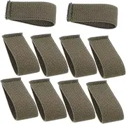 10 Pack Elastic Belt Retainer Web Belt Straps Holders Band for Wide Belts Comfortable and Sturdy Canvas Easy Adjustment