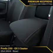 Toyota Prado 250 GX GP6 Premium Neoprene Console Lid Cover (Made to Order)