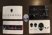 Alienware Arena alien head logo sticker set lot bundle PAX East 2025 black white
