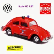 VW Beetle Oval Window 1953-57 Fire Brigade Schwenningen 1:87 Busch 42770