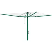 Hills Everyday 7 Line Rotary Clothesline in Norfolk Pine Colour 47m Line Space