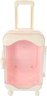 STOBOK Simulated Travel Case Plastic Suitcase Toy for Boys and Girls Role Play Toy Trinket Storage Case Mini Luggage