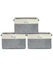 Sorbus Set of 3 Twill Storage Basket Set