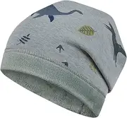 [Maja] Boys Winter Hat or Winter Set Beanie Tube Scarf Dinosaur, Green, 50-52