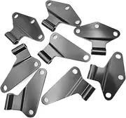Door Hinge Interior Kit Compatible with Wrangler JK JKU 2007-2018, Used for Replacing Door Side Hinges and Car Exterior Accessories(Interior Hinge-8pcs)