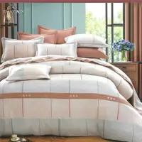 在飛比找ETMall東森購物網優惠-【DUYAN 竹漾】40支精梳棉七件式兩用被床罩組 日格雅緻