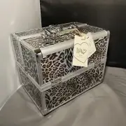 Imoshion Brand leopard animal print Medium Train Case New