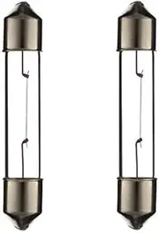 2 x SV7 3 W 8 x 36 12 V light bulb car motorcycle moped scooter tractor truck van