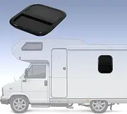 RV Sliding Window Replacement, 13 W X 20.9 H Vertical Tempered Tinted Glass with Screen for Trailer and Marine Use (For Wall Thickness: 43 to 48mm)