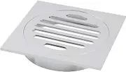 Chrome Bathroom Floor Waste Drain Grate Square Shower Tile Insert Floor Drainage 110x110mm