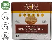 Spicy Chickpea Masala Papadum Lentil Crisp