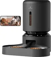 PETLIBRO Automatic Cat Feeder with Camera for 2 Cats Black