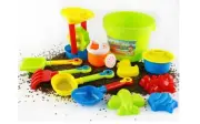 13pc Kids Sand Water Sandpit Toys Set Child Play Table Stool Fun Outdoor Bucket