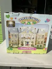 NEW! Calico Critters House Cloverleaf Manor mansion Dollhouse Playhouse