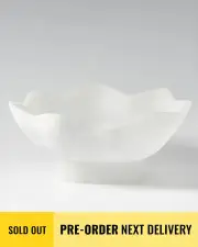 Maya Resin Footed Bowl - Cotton