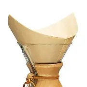 Chemex FSU-100 Conical Coffee Filters Unbleached Bonded - 100 Count