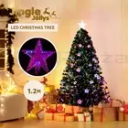 Jingle Jollys Christmas Tree 1.2M LED Xmas trees with Lights Multi Colour