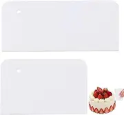 2Pcs Cake Smoother Scraper Set, Cake Edge Scraper Tools for Smooth, Flawless Finishes – Perfect for Decorating Cakes, Cupcakes, & Fondant