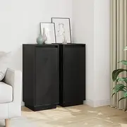 Solid Wood Sideboards, Black Cabinet Buffet for Dining Room Storage, Living Room Cabinets, Kitchen Bar Tables, Side Stand, Furniture Set