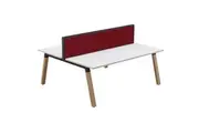 OL Studio50 Deskmount Screens Panel - Splice Fabric with Black Frame - 1200mm Height
