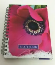 Baker&Taylor Spiral Lined Notebook W/ Pink Floral Design Cover