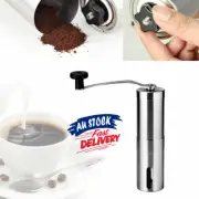 Manual Portable Burr Coffee Bean Grinder Stainless Steel Mill Ship Ceramic Tool