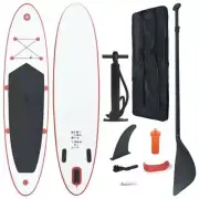 Stand Up Paddle Board Set SUP Surfboard Inflatable Kayak Surf Red White