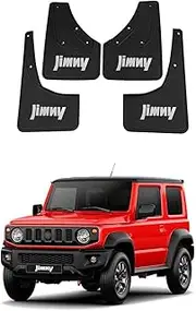 YLOXFW Car Mud Flaps Mudguard Fender for Suzuki Jimny BJ64 BJ74 2005-2025 Front and Rear Mudflaps Splash Guards Heavy Duty Fender Flares 4-PC Auto Accessories,Send 1 Car Wash Towel,Black,2019~2025