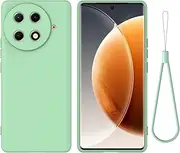 [HWPIVOX] Case for Tecno Camon 30S Pro 4G, Silicone Protective Phone Case for Tecno Camon 30S Pro 4G with Silicone Lanyard, Slim Thin Soft Shockproof Cover for Tecno Camon 30S Pro 4G Silicone Case