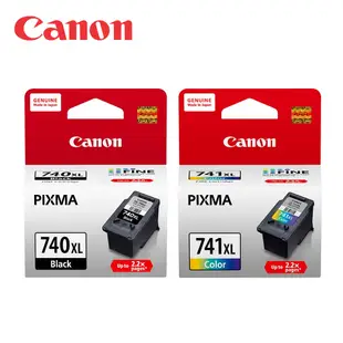 CANON PG-740XL + CL-741XL原廠高容量墨水匣組合(1黑1彩)