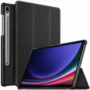 For Samsung Galaxy Tab S9 11 inch Case Folio Leather Smart Magnetic Flip Stand Case Cover (Black)