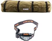 [Adventure Kings] Roof Top 400GSM Ripstop Canvas Bag + LED Head Torch 70m Range