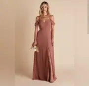 Birdy Grey DEVIN CONVERTIBLE DRESS CHIFFON DESERT ROSE MEDIUM NWT NEW WEDDING