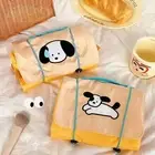 Drawstring Cosmetic Bag Cartoon Dog Makeup Organizer Storage Pouch Travel