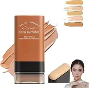 Flawless Eraser Foundation Stick - Korea Hydrating, Lightweight, Multi-Use, Contour Makeup (Deep Wheat)