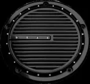 Covington Derby Cover Black Dimpled w Mount Hardware Harley Street Glide 2006-15