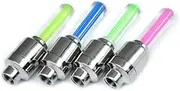 Cycle Plug Fluorescent Led Lights 8 Pack Bike Wheel Lights Enhance Visibility Safety for Night Riding