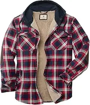 [Legendary Whitetails] Mens Camp Night Berber Lined Hooded Flannel